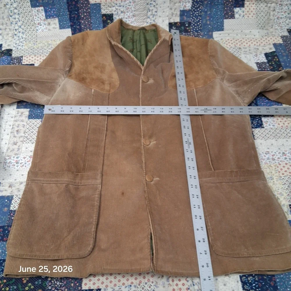 True Vintage‎ 60s Eddie Bauer Corduroy Blazer Size 44 Long Pheasant Lined